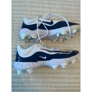 Alpha Huarache Elite 4 Low MCS 'White Midnight Navy' NEW